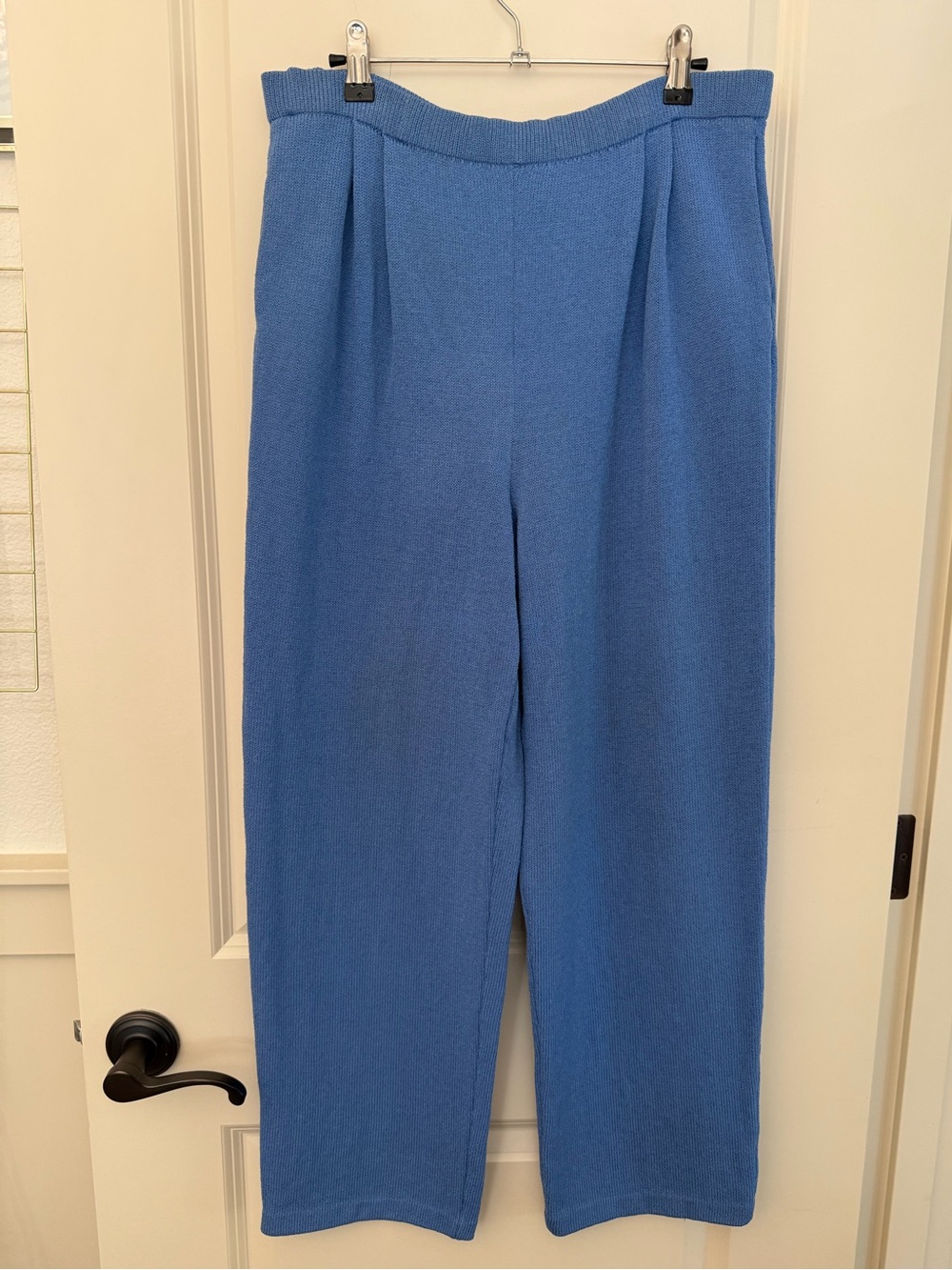 Vintage St John Collection Marie Gray Santana Knit Pleated Pants 90s Sz 10